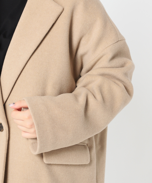 JOINT WORKS(ジョイントワークス)の「J-Milliorメルトンミドルタケテーラードコート(テーラードジャケット・レディース・ホワイト/ブラック/ベージュ・FREE)」の7枚目の写真