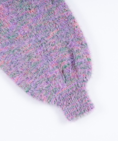 WHO'S WHO gallery(フーズフーギャラリー)の「カラーシャギートップス(ニット/セーター・レディース・ブラック/パープル/ピンク・FREE)」の17枚目の写真