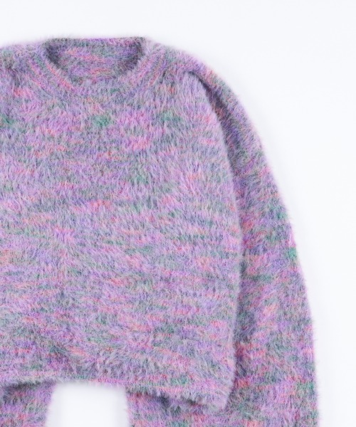 WHO'S WHO gallery(フーズフーギャラリー)の「カラーシャギートップス(ニット/セーター・レディース・ブラック/パープル/ピンク・FREE)」の14枚目の写真