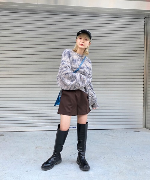 WHO'S WHO gallery(フーズフーギャラリー)の「カラーシャギートップス(ニット/セーター・レディース・ブラック/パープル/ピンク・FREE)」の8枚目の写真