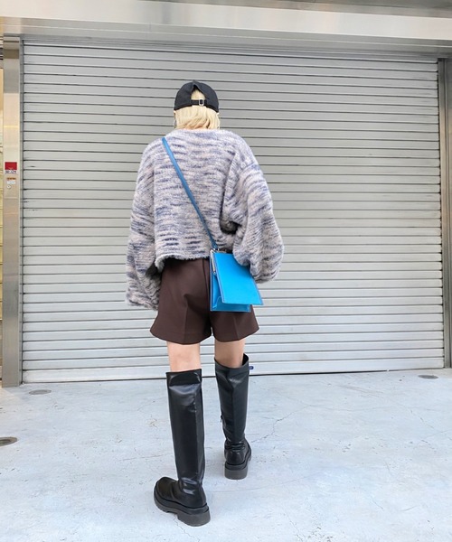 WHO'S WHO gallery(フーズフーギャラリー)の「カラーシャギートップス(ニット/セーター・レディース・ブラック/パープル/ピンク・FREE)」の9枚目の写真