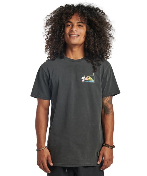 Quiksilver（クイックシルバー）の「PEANUTS COOL KIDS/クイックシルバーピーナッツコラボ半袖Tシャツ（Tシャツ/カットソー・メンズ・ブラック/ホワイト・SMALL/MEDIUM/LARGE）」の9枚目の写真
