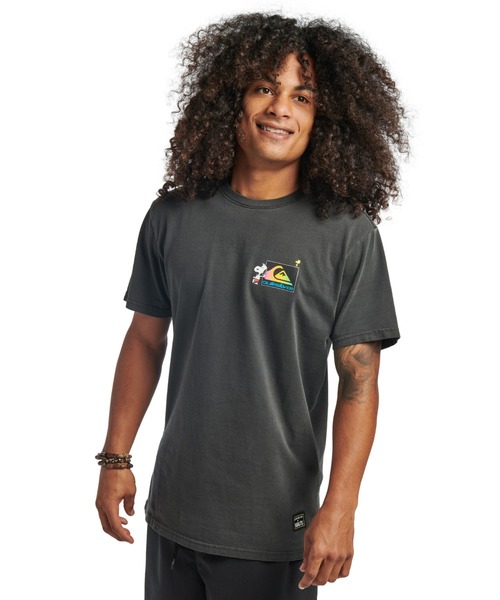 Quiksilver（クイックシルバー）の「PEANUTS COOL KIDS/クイックシルバーピーナッツコラボ半袖Tシャツ（Tシャツ/カットソー・メンズ・ブラック/ホワイト・SMALL/MEDIUM/LARGE）」の12枚目の写真