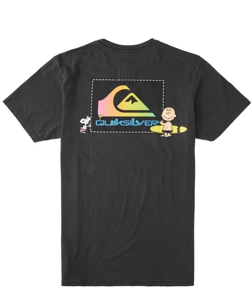 Quiksilver（クイックシルバー）の「PEANUTS COOL KIDS/クイックシルバーピーナッツコラボ半袖Tシャツ（Tシャツ/カットソー・メンズ・ブラック/ホワイト・SMALL/MEDIUM/LARGE）」の5枚目の写真