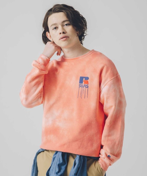 SILAS（サイラス）の「SILASxRUSSELL TIE DYE SWEAT SHIRT（スウェット・メンズ・ピンク/イエロー/グリーン・MEDIUM/LARGE/X-LARGE）」の13枚目の写真