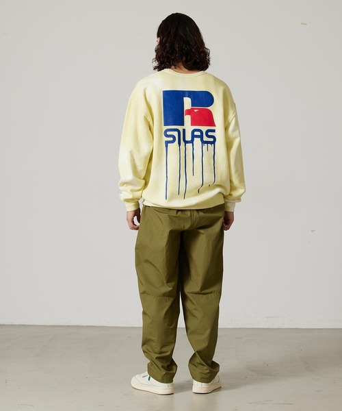 SILAS（サイラス）の「SILASxRUSSELL TIE DYE SWEAT SHIRT（スウェット・メンズ・ピンク/イエロー/グリーン・MEDIUM/LARGE/X-LARGE）」の4枚目の写真