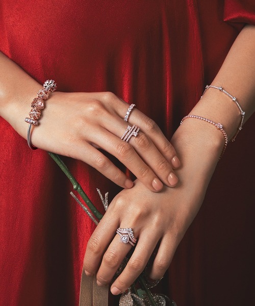 PANDORA（パンドラ）の「スパークリングロウ エターニティ リング（リング・レディース・ピンクゴールド・54/56/50/52）」の5枚目の写真