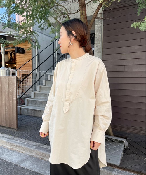 Omekashi(オメカシ)の「ドレスシャツ(シャツ/ブラウス・レディース・オフホワイト/ベージュ・FREE)」の21枚目の写真