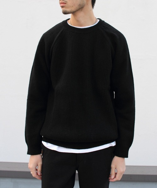 soglia（ソリア）の「soglia/ソリア　セーター　LERWICK SWEATER（ニット/セーター・メンズ・ライトグレー/ブラック/ベージュ・L/XL/M）」の2枚目の写真