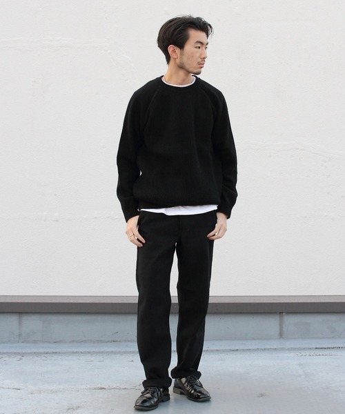 soglia（ソリア）の「soglia/ソリア　セーター　LERWICK SWEATER（ニット/セーター・メンズ・ライトグレー/ブラック/ベージュ・L/XL/M）」の7枚目の写真