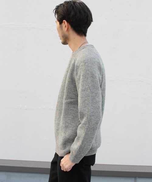 soglia（ソリア）の「soglia/ソリア　セーター　LERWICK SWEATER（ニット/セーター・メンズ・ライトグレー/ブラック/ベージュ・L/XL/M）」の11枚目の写真