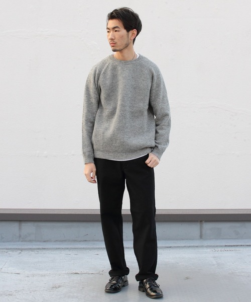 soglia（ソリア）の「soglia/ソリア　セーター　LERWICK SWEATER（ニット/セーター・メンズ・ライトグレー/ブラック/ベージュ・L/XL/M）」の13枚目の写真
