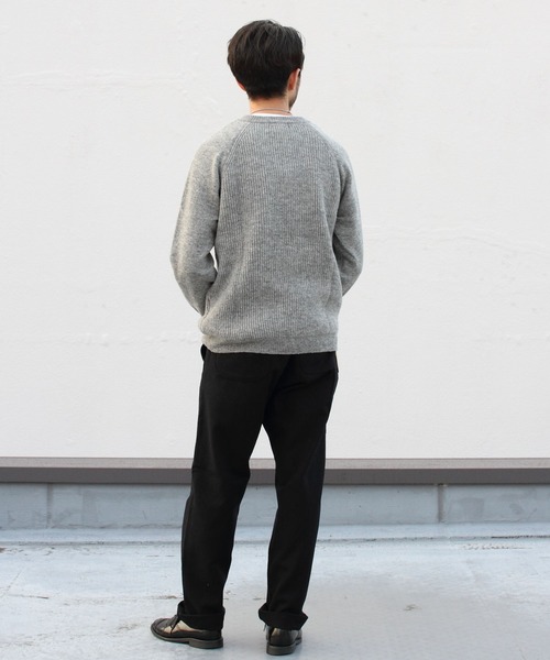soglia（ソリア）の「soglia/ソリア　セーター　LERWICK SWEATER（ニット/セーター・メンズ・ライトグレー/ブラック/ベージュ・L/XL/M）」の15枚目の写真