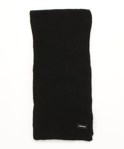 FEKETE（フェケテ）の「FEKETE TAG LOGO BASIC MUFFLER（マフラー・メンズ・ブラック/グレー/ブルー/アイボリー・FREE）」の15枚目の写真