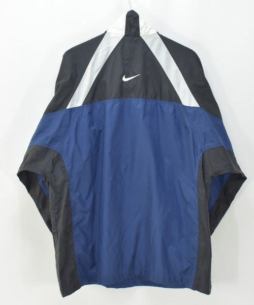 NIKE(ナイキ)の「【ヴィンテージ古着】90s NIKE ナイキ ナイロンジャケット ハーフジップジャケット(ナイロンジャケット・メンズ・ネイビー・LARGE)」の4枚目の写真