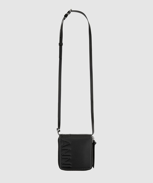 GANNI(ガニー)の「Compact Zip Around Wallet(財布・レディース・ブラック・ONESIZE)」の1枚目の写真