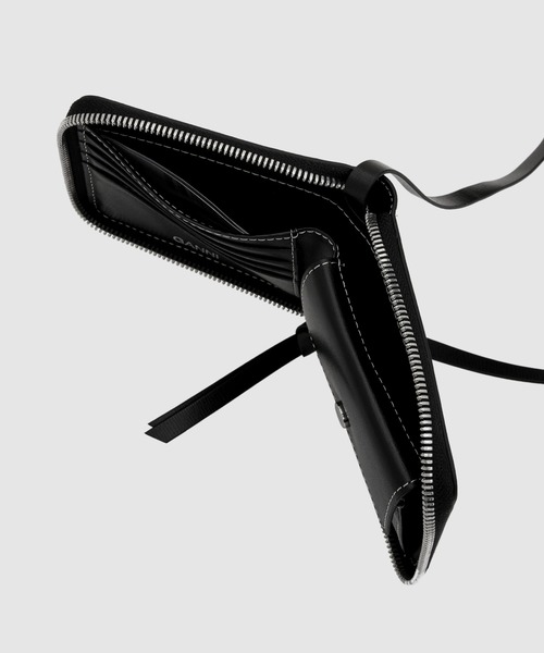 GANNI(ガニー)の「Compact Zip Around Wallet(財布・レディース・ブラック・ONESIZE)」の6枚目の写真