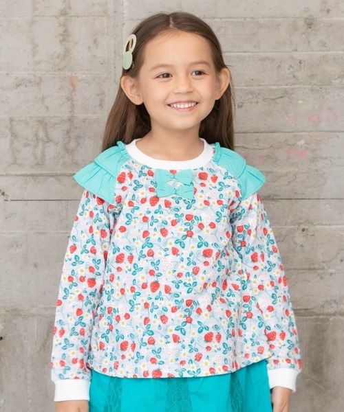 RAGMART（ラグマート）の「接結プリントプルオーバー（Tシャツ/カットソー・キッズ・グリーン/ピンク/ネイビー・100cm/110cm/130cm/120cm）」の2枚目の写真