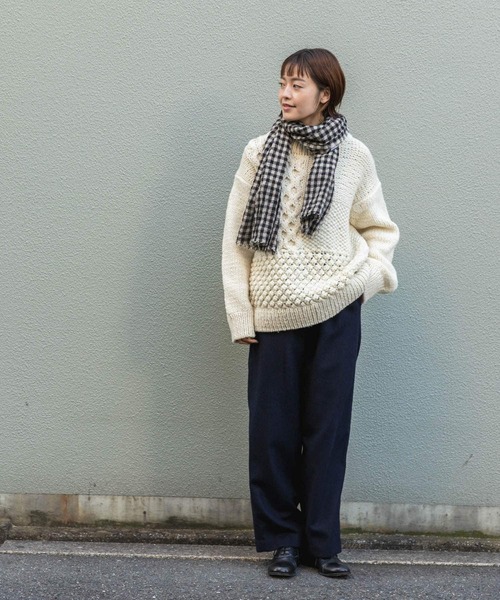 かぐれ(カグレ)の「ウールショートビーバーストレートパンツ(その他パンツ・レディース・グレー/ネイビー・FREE)」の19枚目の写真