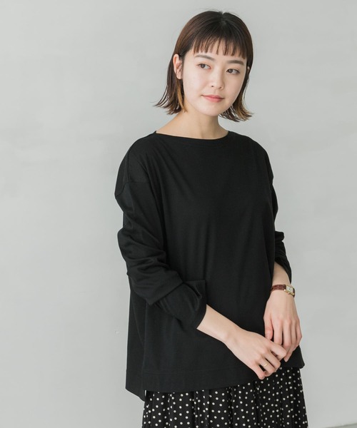 かぐれ（カグレ）の「ボートネックコットンカットソー（Tシャツ