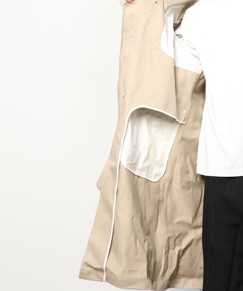 G-STAR（ジースター）の「BELTED TRENCH/トレンチコート（トレンチコート・メンズ・ベージュ系その他/ダークオリーブ・SMALL/X-SMALL/MEDIUM/LARGE）」の13枚目の写真