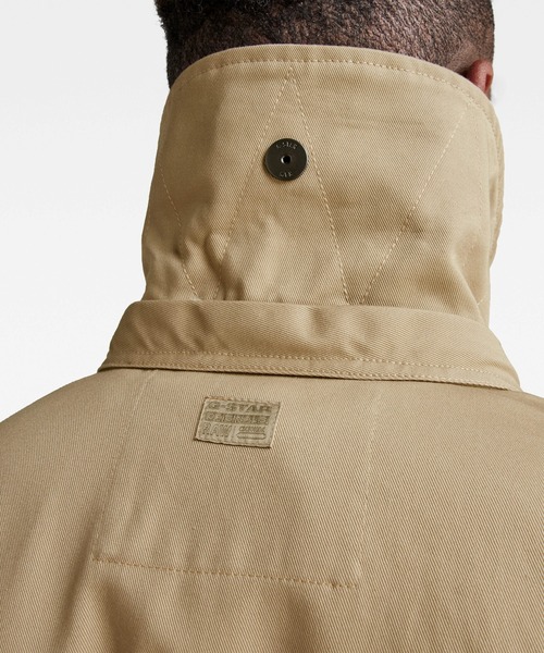 G-STAR（ジースター）の「BELTED TRENCH/トレンチコート（トレンチコート・メンズ・ベージュ系その他/ダークオリーブ・SMALL/X-SMALL/MEDIUM/LARGE）」の7枚目の写真