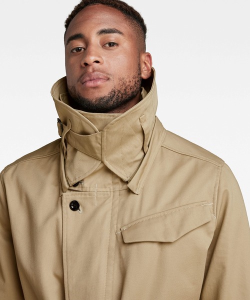 G-STAR（ジースター）の「BELTED TRENCH/トレンチコート（トレンチコート・メンズ・ベージュ系その他/ダークオリーブ・SMALL/X-SMALL/MEDIUM/LARGE）」の6枚目の写真