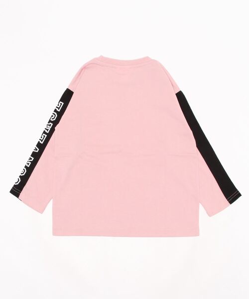 CONVERSE ALL STAR(コンバースオールスター)の「【キッズ】CONVERSE コンバース 肩切り替えロンT(130~160cm)(Tシャツ/カットソー・キッズ・ベージュ/スモークピンク・140/150/130/160)」の3枚目の写真