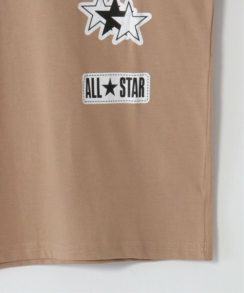 CONVERSE ALL STAR(コンバースオールスター)の「【キッズ】CONVERSE コンバース 肩切り替えロンT(130~160cm)(Tシャツ/カットソー・キッズ・ベージュ/スモークピンク・140/150/130/160)」の8枚目の写真