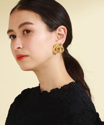 Ray BEAMS | Ray BEAMS / デッドストック ビッグ ウールマーク イヤリング(イヤリング)