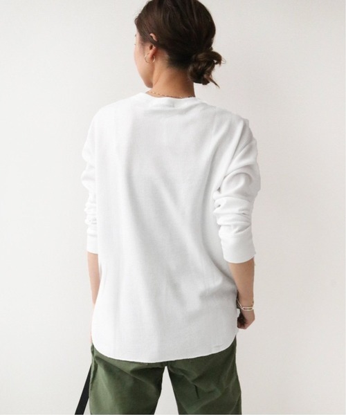 JOURNAL STANDARD relume（ジャーナルスタンダード　レリューム）の「TCワッフルロングスリーブTシャツ◆（Tシャツ/カットソー・レディース・ナチュラル/ホワイト/チャコールグレー/ブラック/ピンク・FREE）」の11枚目の写真