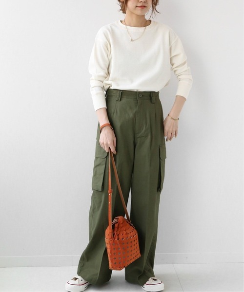 JOURNAL STANDARD relume（ジャーナルスタンダード　レリューム）の「TCワッフルロングスリーブTシャツ◆（Tシャツ/カットソー・レディース・ナチュラル/ホワイト/チャコールグレー/ブラック/ピンク・FREE）」の12枚目の写真