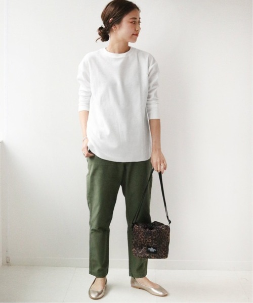 JOURNAL STANDARD relume（ジャーナルスタンダード　レリューム）の「TCワッフルロングスリーブTシャツ◆（Tシャツ/カットソー・レディース・ナチュラル/ホワイト/チャコールグレー/ブラック/ピンク・FREE）」の6枚目の写真