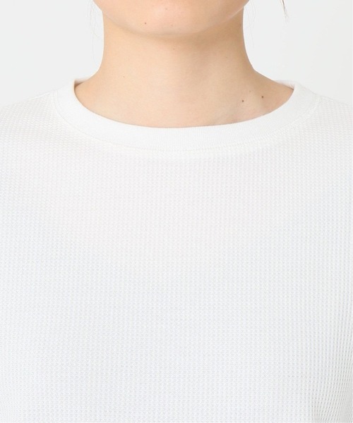 JOURNAL STANDARD relume（ジャーナルスタンダード　レリューム）の「TCワッフルロングスリーブTシャツ◆（Tシャツ/カットソー・レディース・ナチュラル/ホワイト/チャコールグレー/ブラック/ピンク・FREE）」の21枚目の写真