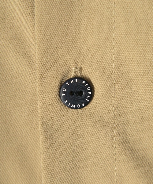 POWER TO THE PEOPLE(パワートゥーザピープル)の「【POWER TO THE PEOPLE/パワー トゥザ ピープル】ビッグシルエット ワッペン&イラスト刺繍 ワークツイル長袖シャツ(シャツ/ブラウス・メンズ・ホワイト/ブラック/ベージュ/サックスブルー/ホワイト系その他/ブラック系その他・M/L/XL)」の17枚目の写真