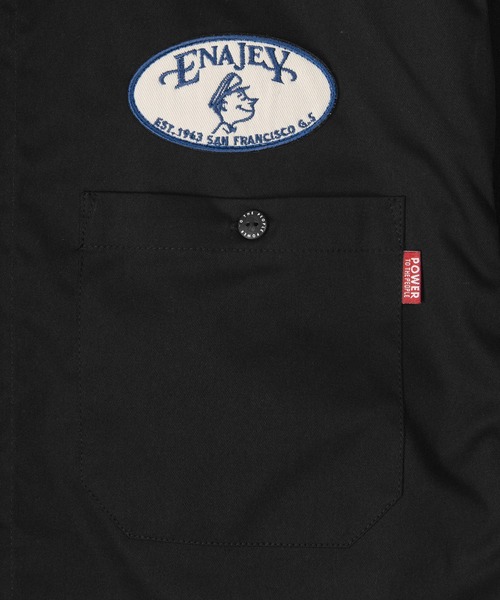 POWER TO THE PEOPLE(パワートゥーザピープル)の「【POWER TO THE PEOPLE/パワー トゥザ ピープル】ビッグシルエット ワッペン&イラスト刺繍 ワークツイル長袖シャツ(シャツ/ブラウス・メンズ・ホワイト/ブラック/ベージュ/サックスブルー/ホワイト系その他/ブラック系その他・M/L/XL)」の21枚目の写真