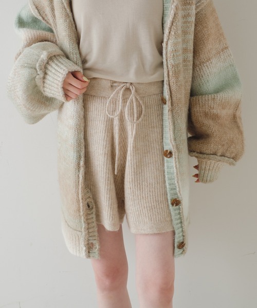 Kastane(カスタネ)の「【2022SSアイテム】グラデーションニットカーディガン(カーディガン/ボレロ・レディース・グリーン/ピンク・FREE)」の16枚目の写真