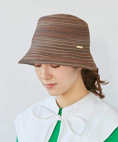 kaorinomori(カオリノモリ)の「カオリノモリ フィッティハット(ハット・レディース・ブラウン/ベージュ・M/57.5cm)」の20枚目の写真