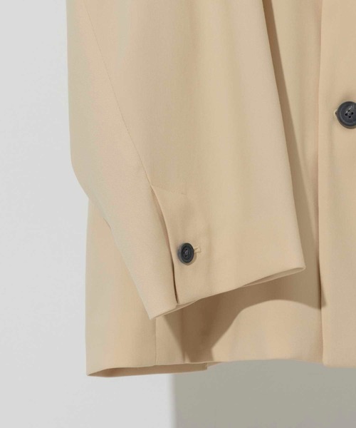 MAISON SPECIAL（メゾンスペシャル）の「《ユニセックスアイテム》ストレッチピークドラペルプライムオーバーダブルテーラードジャケット【MAISON SPECIAL/メゾンスペシャル】（テーラードジャケット・メンズ・イエロー/ラベンダー/ブラック/ブルー/ブラウン/ピンク・1/2/0）」の15枚目の写真