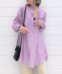 Q | ブライトローンヨークブラウス(シャツ/ブラウス)