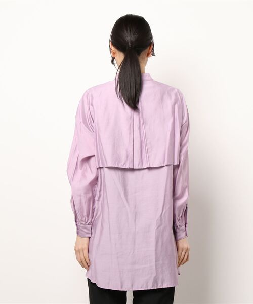 Q（キュー）の「ブライトローンヨークブラウス（シャツ/ブラウス・レディース・ライトグリーン/ラベンダー・MEDIUM）」の10枚目の写真