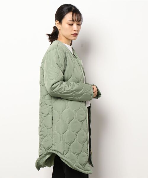 STYLEBLOCK（スタイルブロック）の「キルティングコート（ブルゾン・レディース・グリーン系その他/ブラック・FREE）」の3枚目の写真