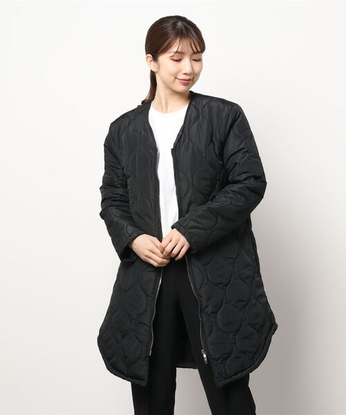 STYLEBLOCK（スタイルブロック）の「キルティングコート（ブルゾン・レディース・グリーン系その他/ブラック・FREE）」の7枚目の写真