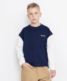 NAUTICA | 【NAUTICA/ノーティカ】ベストレイヤード風長袖Tシャツ(Tシャツ/カットソー)