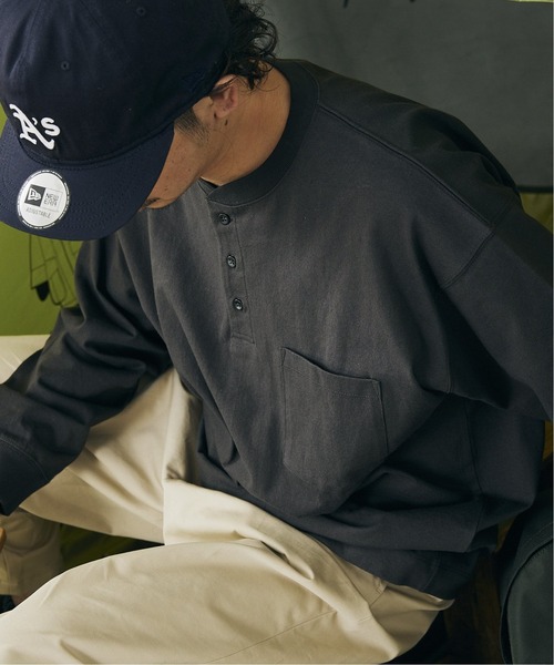 JOURNAL STANDARD relume（ジャーナルスタンダード　レリューム）の「ヘンリーネック Tシャツ（Tシャツ/カットソー・メンズ・ホワイト/ブラック/グレー・MEDIUM/LARGE）」の15枚目の写真