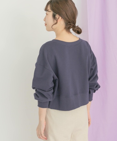 ITEMS URBANRESEARCH（アイテムズ アーバンリサーチ）の「2WAYスウェット（スウェット・レディース・オフホワイト/ネイビー/ピンク/ライトグレー・FREE）」の5枚目の写真