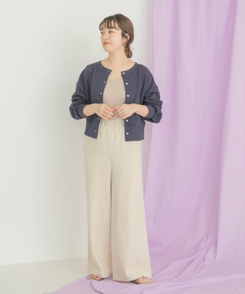 ITEMS URBANRESEARCH（アイテムズ アーバンリサーチ）の「2WAYスウェット（スウェット・レディース・オフホワイト/ネイビー/ピンク/ライトグレー・FREE）」の7枚目の写真