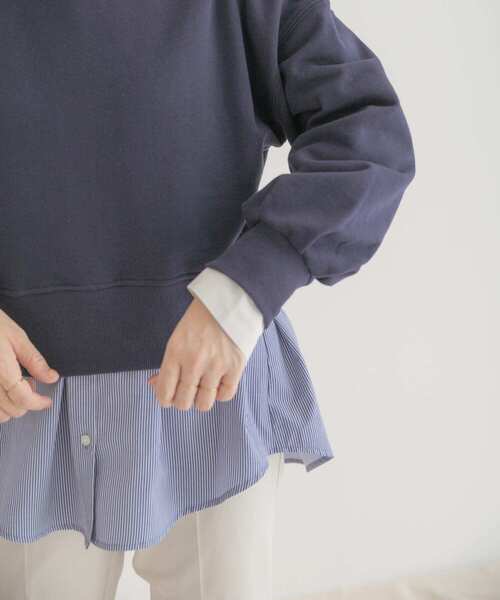 ITEMS URBANRESEARCH（アイテムズ アーバンリサーチ）の「2WAYスウェット（スウェット・レディース・オフホワイト/ネイビー/ピンク/ライトグレー・FREE）」の12枚目の写真