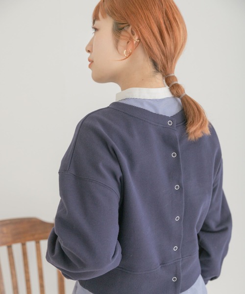 ITEMS URBANRESEARCH（アイテムズ アーバンリサーチ）の「2WAYスウェット（スウェット・レディース・オフホワイト/ネイビー/ピンク/ライトグレー・FREE）」の13枚目の写真