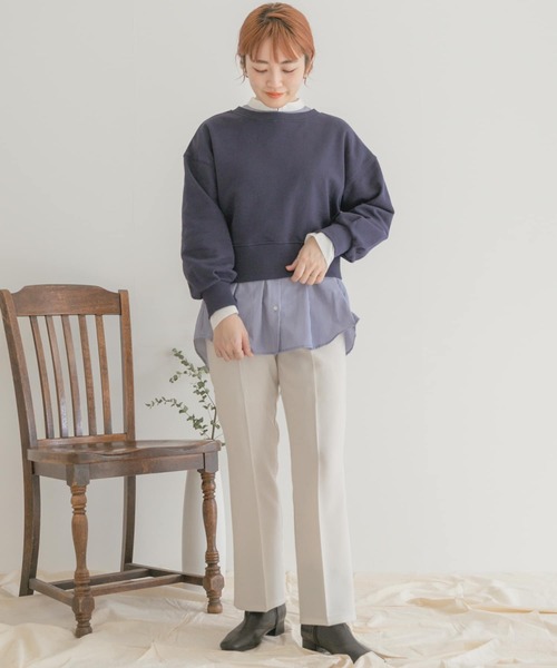 ITEMS URBANRESEARCH（アイテムズ アーバンリサーチ）の「2WAYスウェット（スウェット・レディース・オフホワイト/ネイビー/ピンク/ライトグレー・FREE）」の14枚目の写真